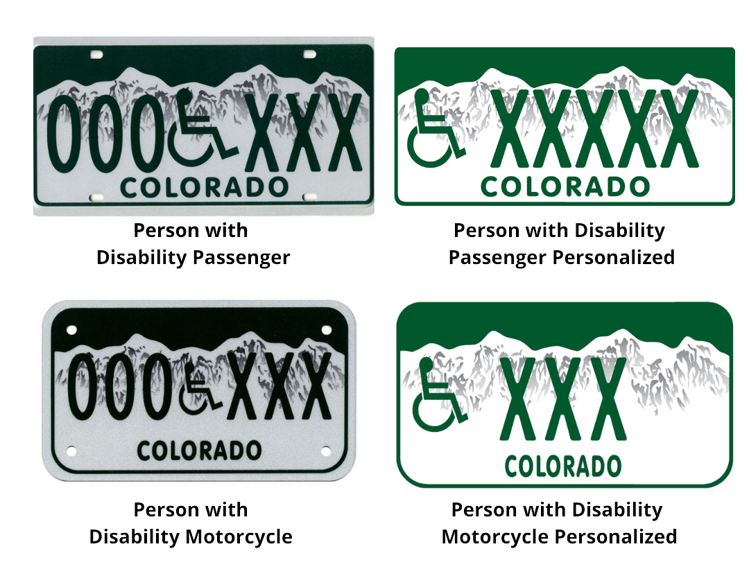 Persons with Disabilities license plate options