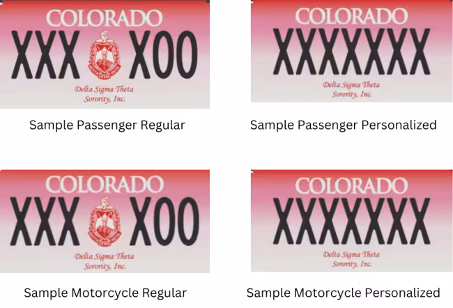 Delta Sigma Theta Sorority License Plate