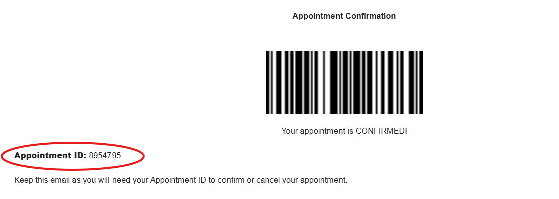 Appointment Confirmation