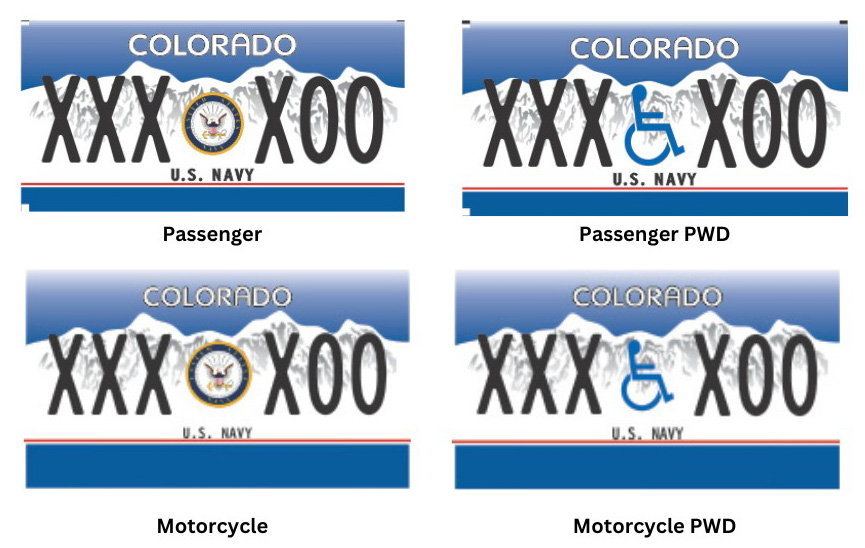 U.S. Navy License Plates