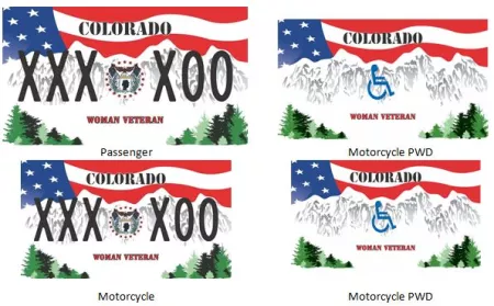 U.S. Womans Veteran License Plate
