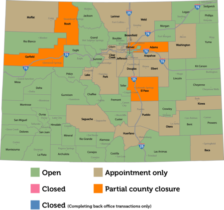 Closures And Delays Department Of Revenue Motor Vehicle