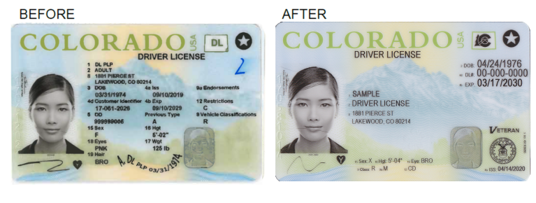 Colorado S New Design For Driver License And Id Cards Department Of Revenue Motor Vehicle