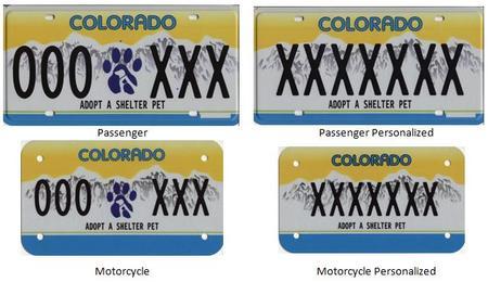 Adopt a shelter pet license plate