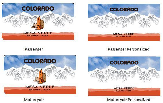 Mesa Verde National Park Colorado License Plate