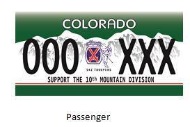 Support 10th Mountain Division License Plate