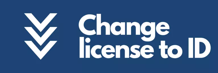 Change your license to an ID online!