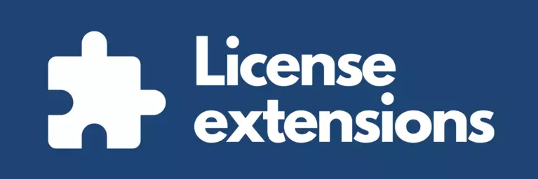 Get a license extension online!