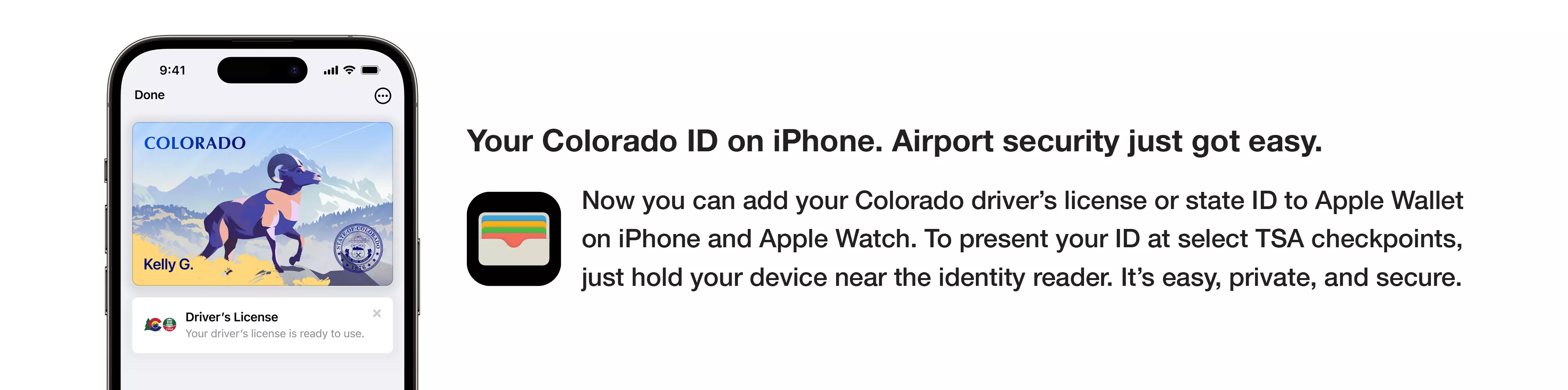 Colorado ID on iPhone web banner