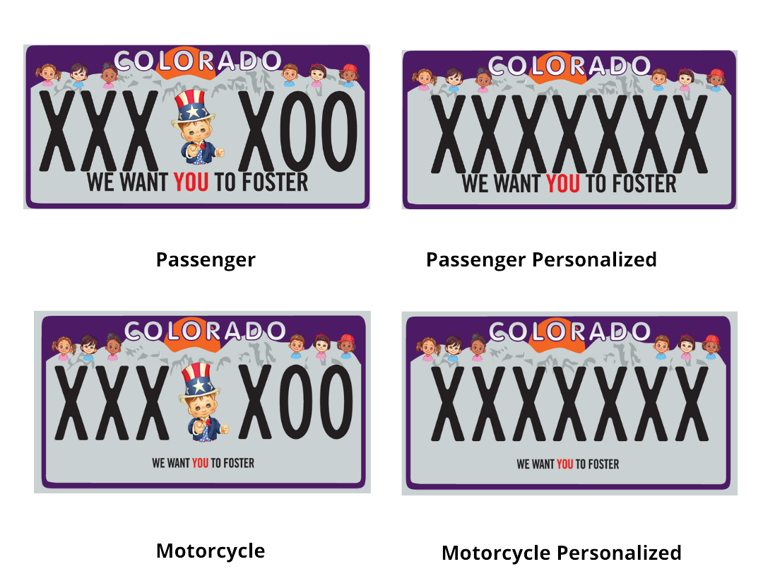 Support Foster Families license plate image